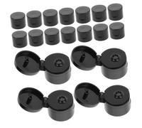 FOMIYES 50pcs Bottle Emptying Caps Lotion Bottle Caps Plastic Cosmetic Covers for Shampoo Body Wash