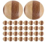 FOMIYES 50pcs Buttons for Clothes Round Shank Buttons 20mm Bamboo Rustic Decorative Sewing for Dress and Knitting