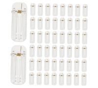 FOMIYES 50pcs Clip Diy Plastic Hair Clip Base for Handmade Hairpin Making Single Prong Hair Barrette Crafting Project