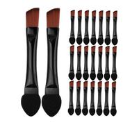 FOMIYES 50pcs Double Ended Angled Eyebrow Brush Portable Multi Function Makeup Applicator for Precise Brow Definition Eyeshadow Application Soft Skin Friendly for Sensitive Skin