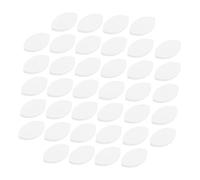 FOMIYES 50pcs Eye-shaped Lash Extension Practice Sponges for Beginners and Professionals Soft Reusable Training Tool for Eyelash Application and Makeup Techniques