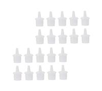 FOMIYES 50Pcs Eyelash Extension Bottle Plugs Replacement Lash Glue Bottle Tips Anti-clog Nozzle Caps for Precise Dispensing and Convenient Storage