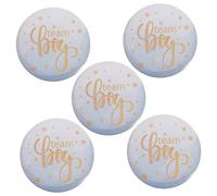 FOMIYES 50Pcs Gender Reveal Tinplate Badges for Shower Decorations Unique Birthday Party Brooches for Boys Fun Chic Party Ornaments for Memorable Celebrations