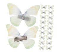 FOMIYES 50pcs Light Green Butterfly Hair Clips Cute Alligator Barrettes for Women and Secure Hold Non-slip Hairpins Suitable for Thick Fine Hair Daily Wear