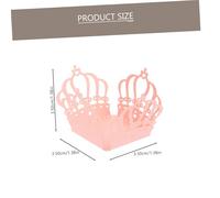 FOMIYES 50Pcs Pink Decorative Chocolate Wrapping Boxes with Hollow Lace Design, Elegant Paper Candy Storage Boxes for Party and Wedding Use