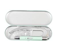 FOMIYES 5d Crystal Dotting Pen USB Rechargeable Glowing Rhinestone Drill Tool with 7 Interchangeable Tips Green for DIY Crystal Art Accessories