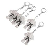 FOMIYES 5pcs 3d Taekwondo Uniform Keychain Martial Arts Uniform Keychain Karate Aesthetics Acrylic Metal Smooth Finish Scratchresistant Teens Boys Collectors Party Favors