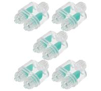 FOMIYES 5pcs Aquarium Check Valves Non-return One-way Air Pump Valves with Nut for Fish Tank Airline Tubing Accessories Aquarium Airflow Control Plastic Green