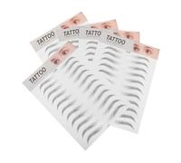 FOMIYES 5pcs Black Eyebrow Stickers Realistic Hair-like Temporary Peel Off Tattoo for Women Natural Look Strong Adhesion Suitable for Everyday Wear and Special Occasions