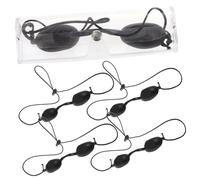 FOMIYES 5pcs Black Laser Protective Eye Patch Uv Eye Cover for Led Light Therapy Safety Shade Suitable for Photon Skin Treatment