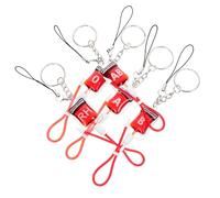 FOMIYES 5pcs Blood Type Keychain Set Metal Key Decor Supplies with A, B, Ab, O, Rh Types Novelty Hanging Keyring Pendants for Party Favors, Phone and Purse Accessories, Halloween Trick