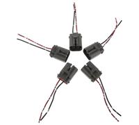 FOMIYES 5pcs Car Alternator Adapter Two-pin Wiring Socket Electrical Connector for Vehicle Repair and Maintenance, Straightforward Replacement with Robust Plastic and Alloy Material