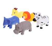 FOMIYES 5Pcs Cartoon Animal Bath Hygienic Water Plaything for Engaging with Sound Design Shower Zebra Deer Hippo Elephant Lion