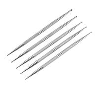 FOMIYES 5PCS Dual Ended Stainless Steel Nail Dotting Pens for Manicure DIY Precision Nail Art Tip Pens for Dot Painting Rhinestones Gems and Salon Use Versatile Tools for Beginners and