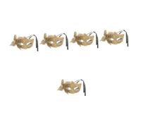 FOMIYES 5pcs Elegant Butterfly Half Mask for Women Secure Fit Cosplay Prop for Halloween and Carnival Parties Lightweight and Comfortable Design Delicate Side Butterfly Decoration