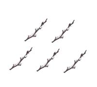 FOMIYES 5pcs Elegant Plum Branch Flower Brooch Pin with Pearl Details Minimalist Shawl Pin and Flower Sweater Brooch for Women Versatile Lapel Corsage Accessory for Weddings Parties and