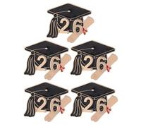 FOMIYES 5pcs Graduation Season Brooches Graduation Enamel Brooches Zinc Alloy Cap Badges Pins School Souvenirs for Party Decorations