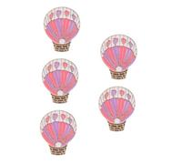 FOMIYES 5pcs Kawaii Heart Brooch Alloy Pin with Hot Air Balloon Design Secure Safety Clasp Lapel Pin for Mens Suit Romantic Love Themed Valentines Day Jewelry Accessory