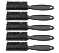 FOMIYES 5pcs Mustaches Grooming Shaving Comb Barber Brush Plastic Long Handle Fade Brush for Travel Easy to Carry Shape Your Style Polished Looks Men