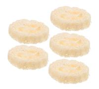 FOMIYES 5pcs Natural Loofah Soap Holder Pads with Tray Breathable and Quick-Dry Soap Storage Box for Shower and Kitchen Dish Cleaning Dish Holder