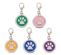 FOMIYES 5pcs Pet Id Tag Dog Pendant Tag Creative Pet Identity Dog Collar Pendant