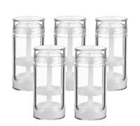 FOMIYES 5pcs Plastic Containers Lipstick Bottom Transparent Lipstick Tubes Empty Packaging Containers PP Empty Container, Transparent/Green, 8x3.5x3.5cm, Sport