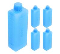 FOMIYES 5pcs Reusable Blue Ice Packs for Air Cooler and Freezer - Mini Portable Ice Cooling Blocks for Camping, Outdoor Cooler Accessories, and Lunch Box Cold Storage