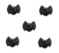 FOMIYES 5pcs Reusable Rhinestone Hair Bun Cover Clip for Women Durable Fabric Hair Net Holder for Nurses and Hotel Staff