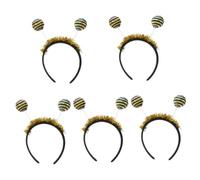 FOMIYES 5pcs Sequin Insect Headband for Adults Halloween Party Boppers with Spring Design Bee and Ladybug Hairband Cosplay Hair Accessory for Festivals Weddings Birthdays