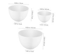 FOMIYES 5Pcs Silicone Mixing Bowls Set for Facial Mask and Seasoning Break Resistant Nonstick DIY Spa Bowls with Soft Grip Multifunctional Cosmetic Beauty Tools for Home Kitchen and Salon