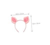 FOMIYES 5pcs Soft Cartoon Pig Ears Headband Cute Plush Animal Hair Hoop for Halloween Party Cosplay Stylish Face Washing Hairband Pig Costume Accessories for Festivals and Role Play