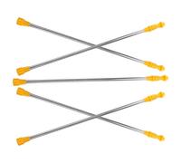 FOMIYES 5pcs Stainless Steel Extension Sprayer Rod for Garden and Agricultural Use, Telescopic Sprayer Wand Replacement with Irrigation Fittings, Compatible Handheld Watering Spray Wand