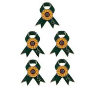 FOMIYES 5pcs Sunflower Ribbon Lapel Pin Badge for Women Alloy Collar Brooch with Decorative Design Volunteer Awareness Badge for Disability Support Easy to Wear Fashion Accessory