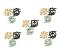 FOMIYES 5sets Evil Eye Brooch Creative Clothing Backpack Pins Unique Decorative Accessories for Bags Jackets and Hats Cute Evil Eye Design for Family Friends 3pcs*5