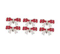 FOMIYES 6 pcs Elegant Rhinestone Bow Shoe Clips Detachable Decorative Buckles for Womens Wedding Bridal High Heel Shoes Stylish Removable Accessories to Refresh Footwear with Sparkling