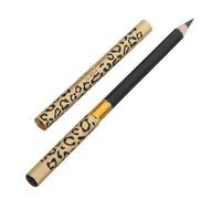 FOMIYES 6 pcs Leopard Print Double Head Eyebrow Pencil and Brush Black Natural Color Smooth Application Professional Makeup Essential for Precise Definition and Everyday Use
