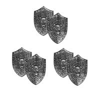 FOMIYES 6 pcs Medieval Knight Shield Lightweight Lion Shaped Larp Shield for Boys Halloween Cosplay Party Role Play Pretend Play Accessory