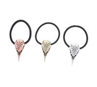 FOMIYES 6 pcs Viking Skull Hair Accessories Gothic Ponytail Holders Halloween Costume Hair Ties Silver Bronze Copper for Women and Men