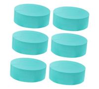 FOMIYES 6 Pieces Small Hair Curling Sponge Rings for Heatless Curling Soft Blue C-shape Hair Rollers Suitable for Travel and Daily Use