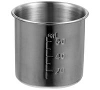 FOMIYES 60ml Thickened 304 Stainless Steel Dipping Sauce Cup, Small Salad Dressing Container and Condiment Holder for Kitchen and Western Steak BBQ Seasoning