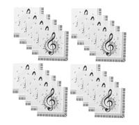 FOMIYES 60pcs Music Note Disposable Napkins Decorative Paper Serviettes for Birthday Wedding Cocktail Dessert Parties High Absorbency Convenient Clean Up