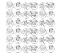 FOMIYES 60pcs Rhinestone Spiral Hair Clips Pearl Floral Coils Hairpins Wedding Party Accessories Twisting Spring Clips Unique Hairpins for Bridal Looks