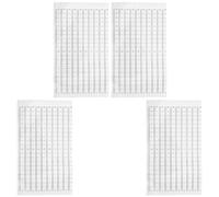 FOMIYES 60Pcs Self Adhesive Metric Scale Tape Ruler Stick on Ruler Tape with Black Numbering on White Background 20Cm Height Indicator for Workbench and Woodworking