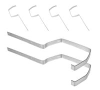 FOMIYES 6pcs 200mm Iron Gutter Bracket Set, Heavy Duty Roof Rain Gutter Holder Rack for Home and Industrial Downspout Support