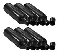 FOMIYES 6Pcs 250Ml Travel Cosmetic Bottles Empty Shampoo and Lotion Containers with Press Lid Portable Black Dispensers for Beach and Vacation Use