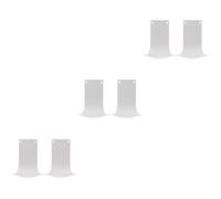 FOMIYES 6pcs Abs Plastic Drip Tray for Wall Mounted Soap Dispensers Hand Soap Catcher Anti-spill Splash Tray for Kitchen Bathroom Office Use White with Random Position