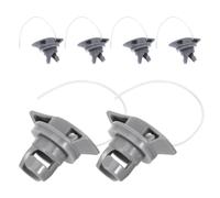 FOMIYES 6pcs Air Valve Caps for Inflatable Kayak and Paddle Board, Pvc Plastic Replacement Scupper Plugs with Cord, Maintain Optimal Inflation and Resist Wear for Travel and Outdoor