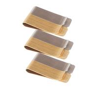 FOMIYES 6pcs Brass and Stainless Steel Money Clips for Men Metal Cash Holder with Polished Finish Bill Binder and Credit Card Organizer Minimalist Front Pocket Wallet Accessories