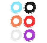 FOMIYES 6pcs DIY Necklace Making Rubber String Set, Manual Weaving Silicone Cord, Multi-Color Elastic Rope for Jewelry Crafting and Bracelet Accessories