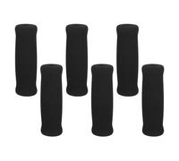 FOMIYES 6pcs Dog Leash Grip Wraps Non-slip Sponge Handle Covers Black Soft Cushion Protects Dog Leash Extends Service Life for Walking and Outdoor Use